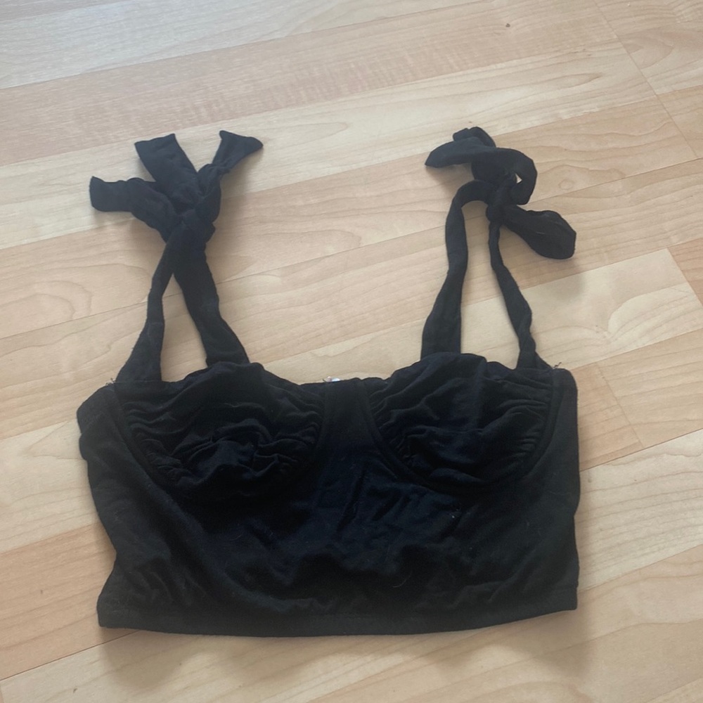 Black Adika Crop Top